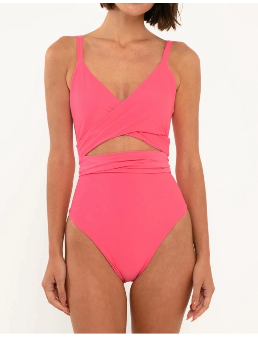 Citrine Amelia One Piece Swimsuit - dark coral size medium